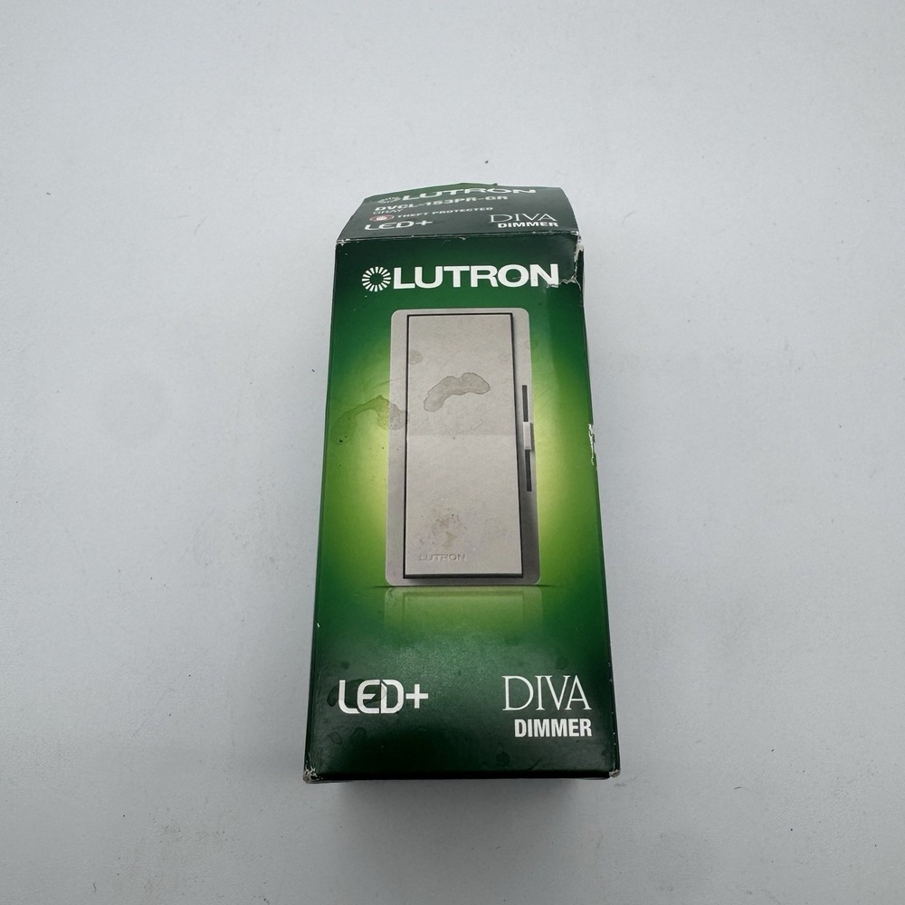 *Lutron Diva‎ Dimmer DVCL-153PR-GR LED+ Advanced Technology Gray